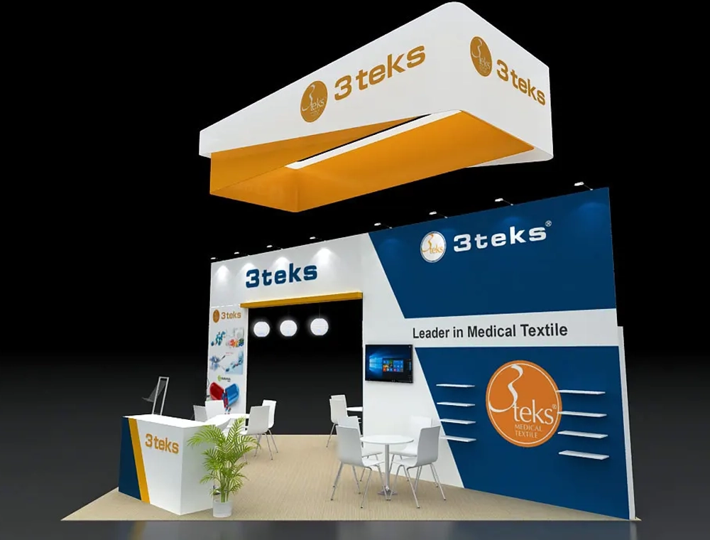 Professional 20x20 trade show booth